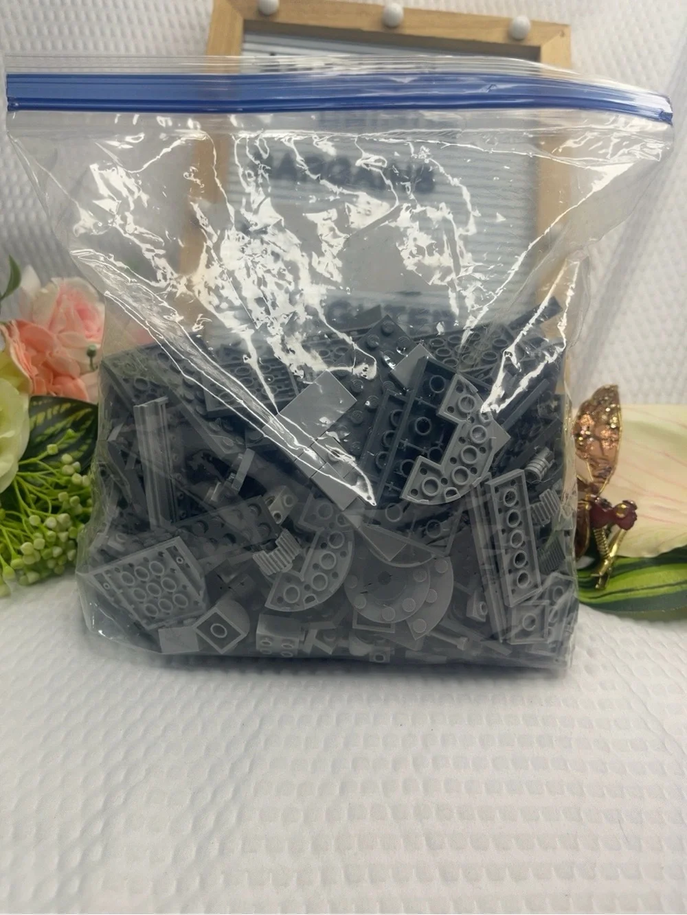 LEGO Lot 1 lb 12 oz Bulk Gray Pieces Parts Bricks Plates Mixed Star Wars MOC